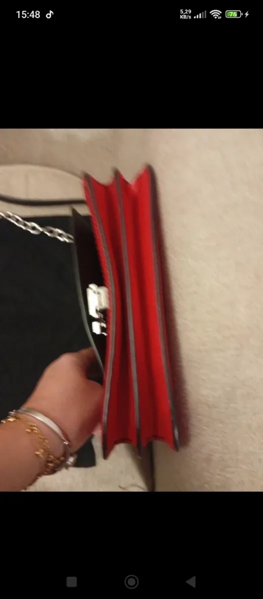 Bolso Ralph Lauren Mujer Negro y Rojo