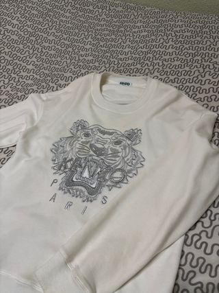 Jersey Kenzo Paris Blanco y Plateado
