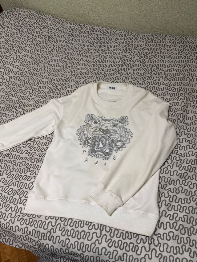 Jersey Kenzo Paris Blanco y Plateado