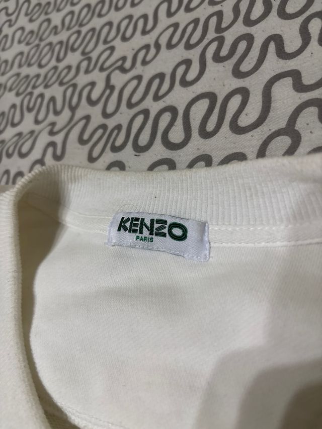 Jersey Kenzo Paris Blanco y Plateado