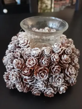 Porta candele Natale