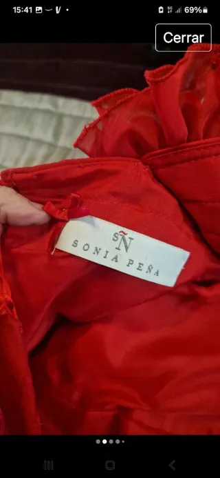 Vestido Sonia Peña Rojo