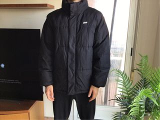 Abrigo pull&bear Negro