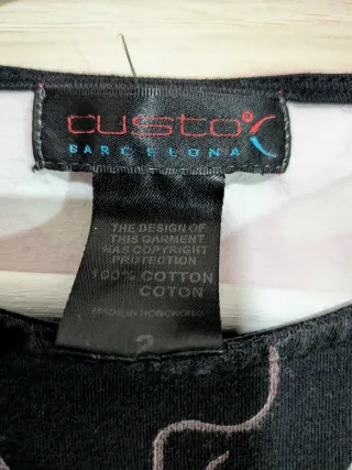 Camiseta manga larga con estampado de mujer