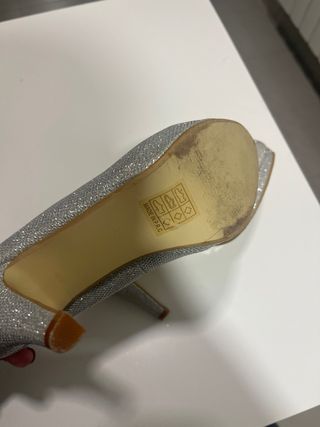 Zapatos de fiesta BELLO plateados