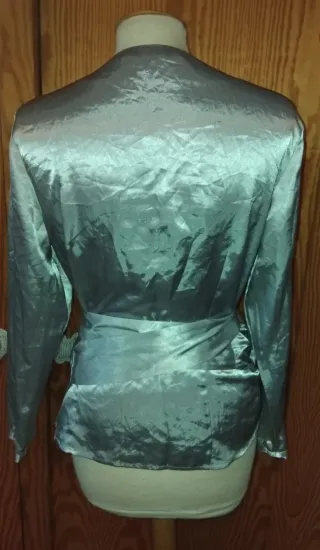 Blusa cruzada satinada Yera T.42