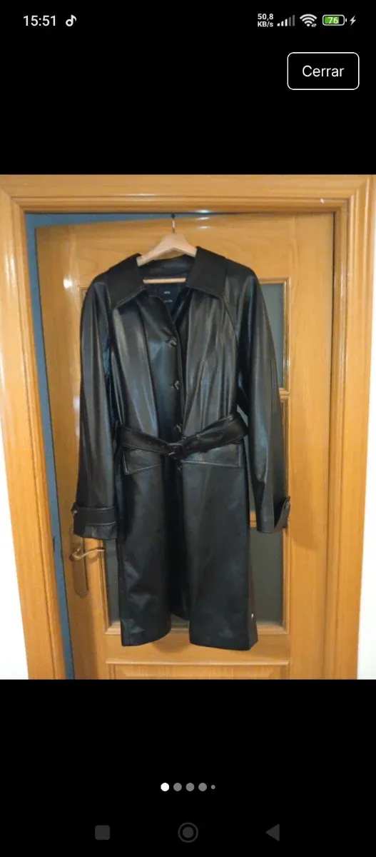 Abrigo largo Mango negro