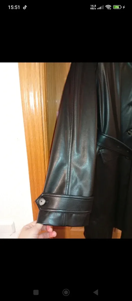 Abrigo largo Mango negro