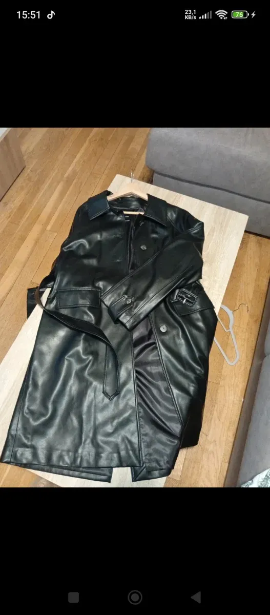 Abrigo largo Mango negro