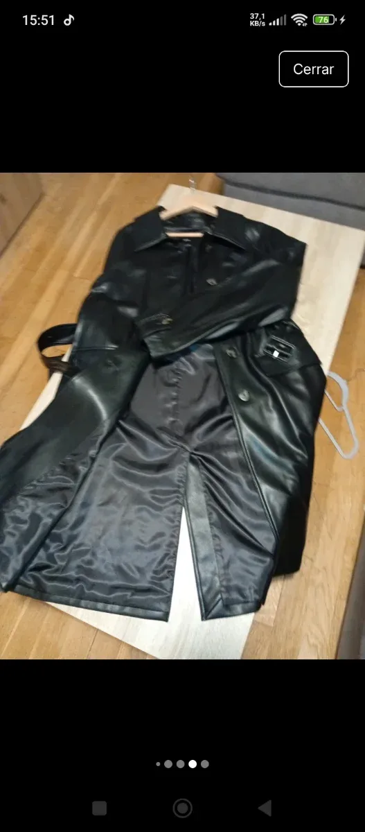 Abrigo largo Mango negro