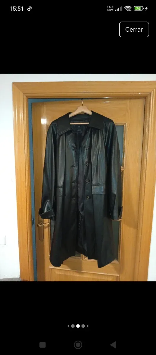 Abrigo largo Mango negro