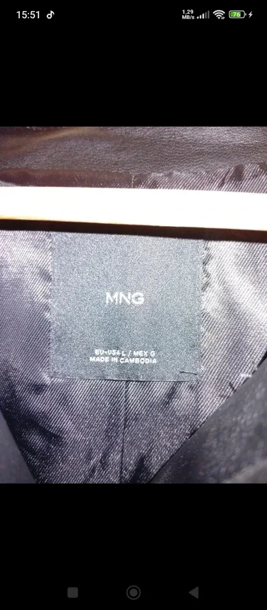 Abrigo largo Mango negro