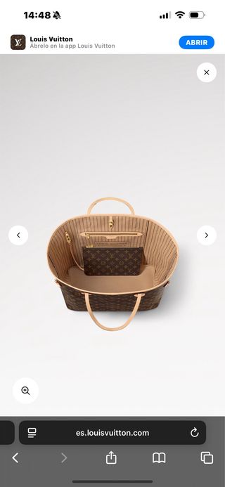 Louis Vuitton Neverfull GG Marrón