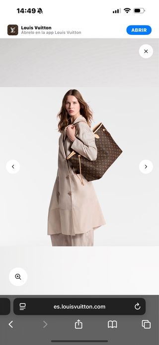 Louis Vuitton Neverfull GG Marrón