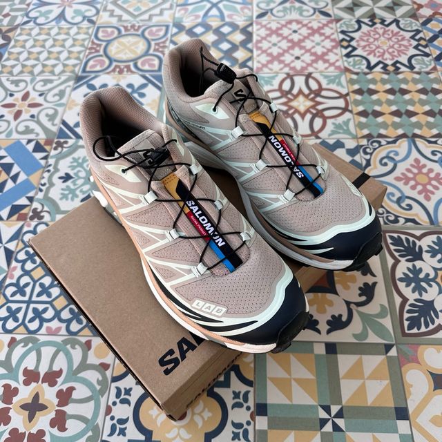Zapatillas Salomon XT-6 Beige Multicolor