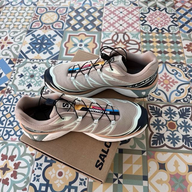 Zapatillas Salomon XT-6 Beige Multicolor