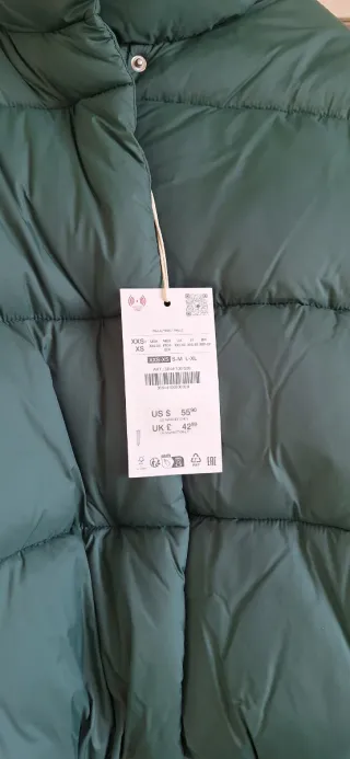 Cazadora acolchada verde