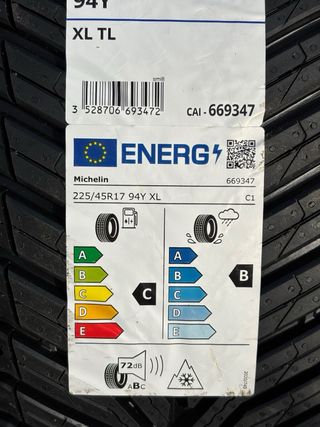 225 45 R17 94Y XL - MICHELIN CROSSCLIMATE 3 NUEVOS