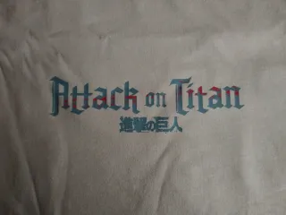 Camiseta Bershka Shingeki no Kyojin oversize