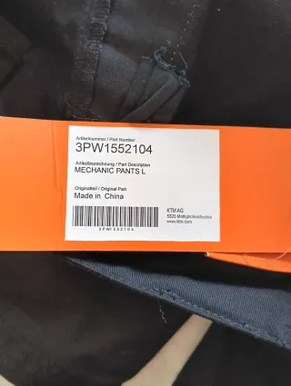 Pantalones de trabajo KTM Talla L