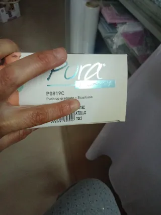 Pura Set Lenceria Push-up Brasiliano Tg 3