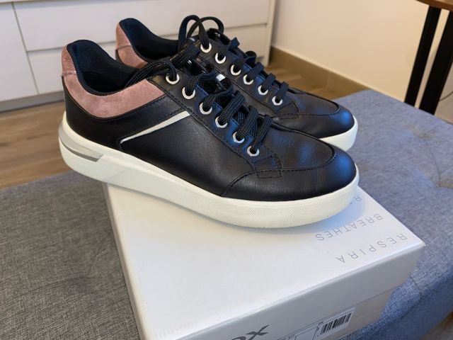 Sneakers Geox Donna Nero Rosa