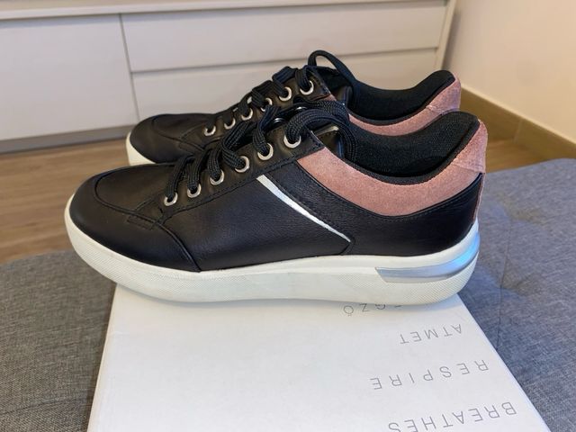 Sneakers Geox Donna Nero Rosa