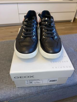 Sneakers Geox Donna Nero Rosa