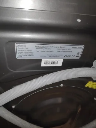 Lavadora Cecotec 9 kg gris