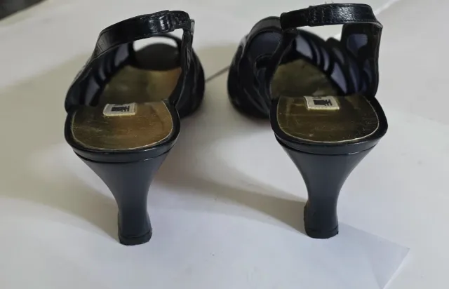 Zapatos Lanvin Paris Piel Enrejados Tacon 6.5cm Ta