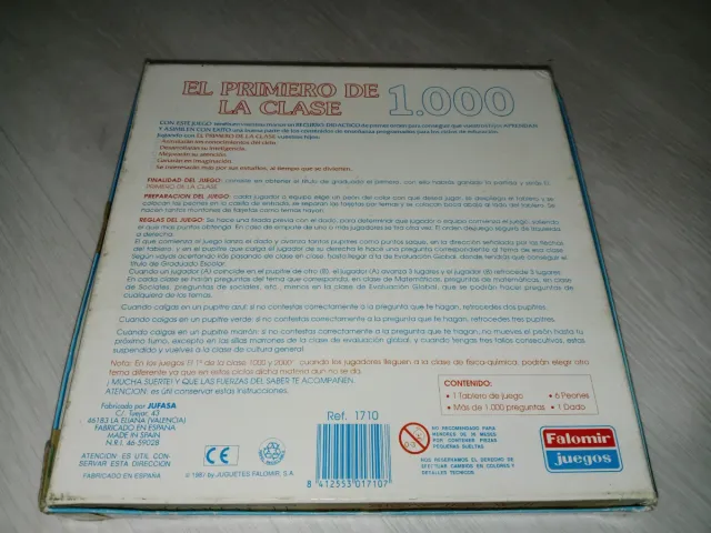 El primero de la clase 1000 preguntas