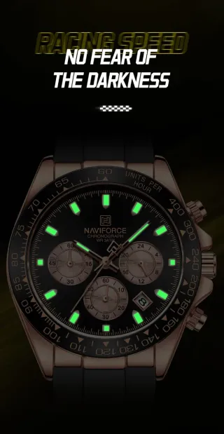 Reloj Naviforce Cronógrafo Hombre Negro/Dorado