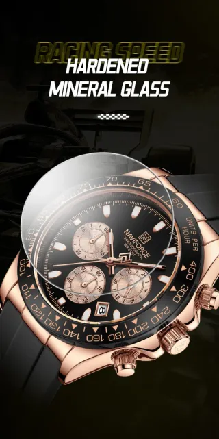 Reloj Naviforce Cronógrafo Hombre Negro/Dorado