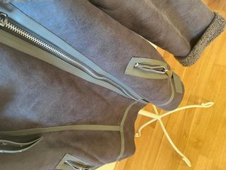 Cazadora Biker Mujer Marrón