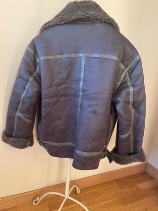 Cazadora Biker Mujer Marrón