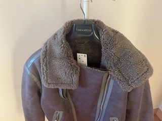 Cazadora Biker Mujer Marrón