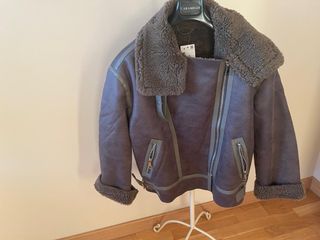 Cazadora Biker Mujer Marrón