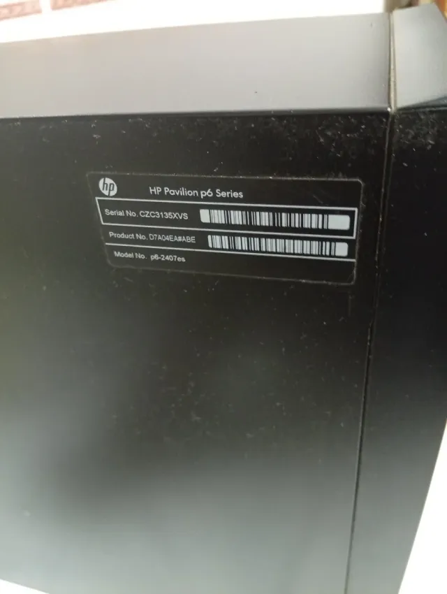 Ordenador HP Pavilion Negro