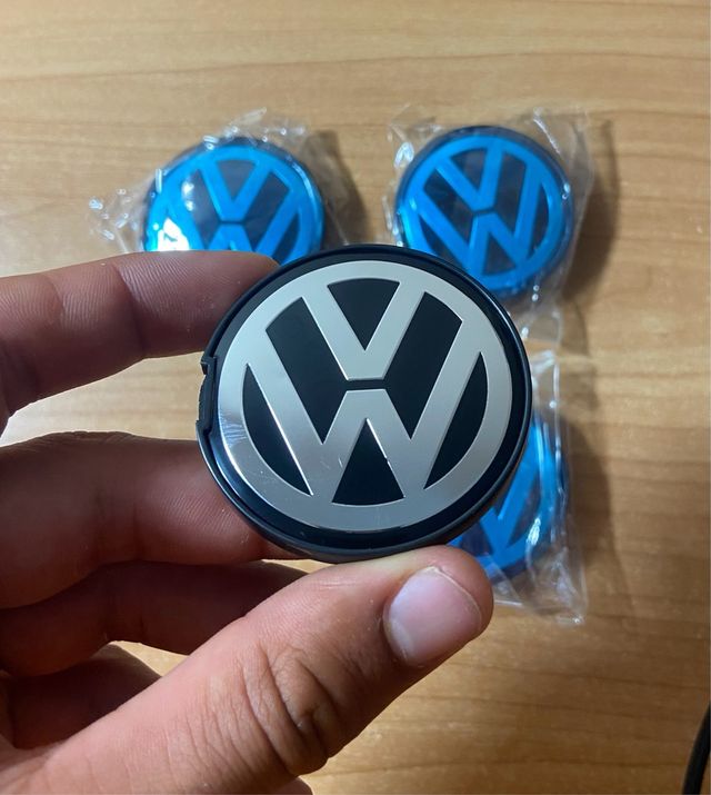 4 Tapabujes Volkswagen 55mm originales nuevos