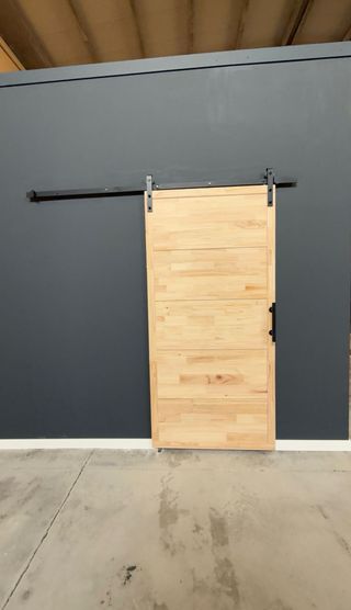 2 Puertas Granero Madera Pino + Kit