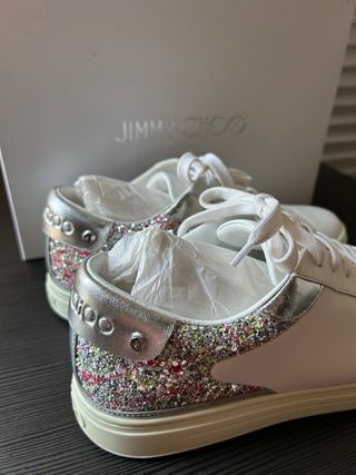 Zapatillas Jimmy Choo Piel Glitter Multicolor