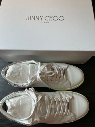 Zapatillas Jimmy Choo Piel Glitter Multicolor