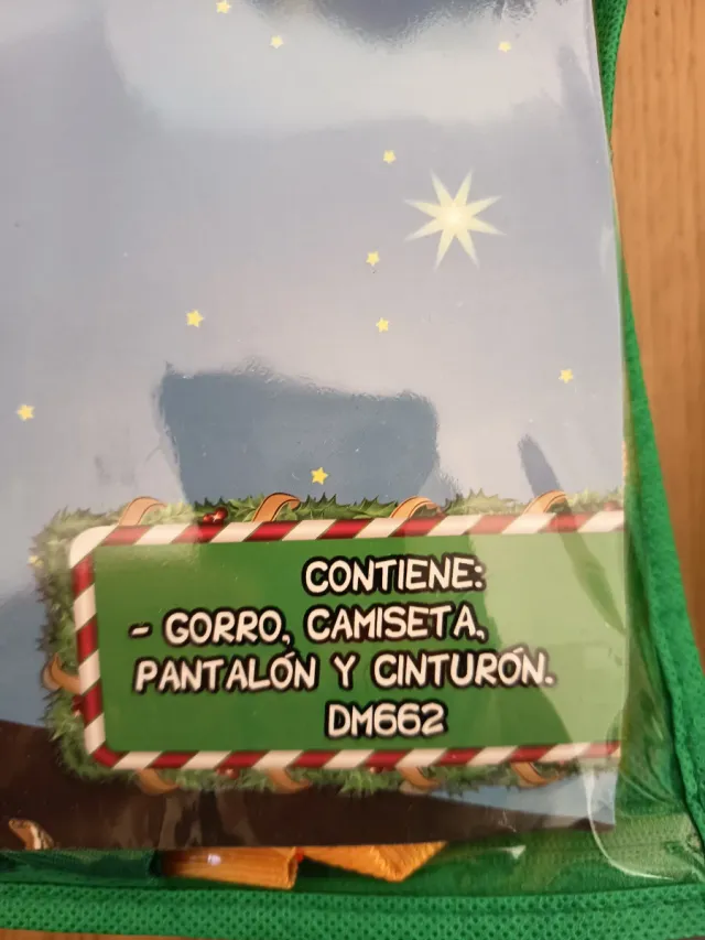 Disfraz Paje Reyes Magos Verde Talla 7-9 Años