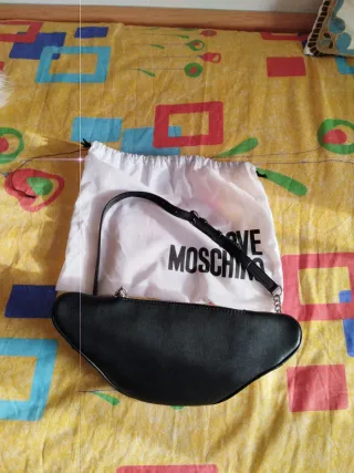 Riñonera Love Moschino Negra Multicor