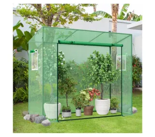 Serra da Giardino 200x77x169 cm con Porta e Finest