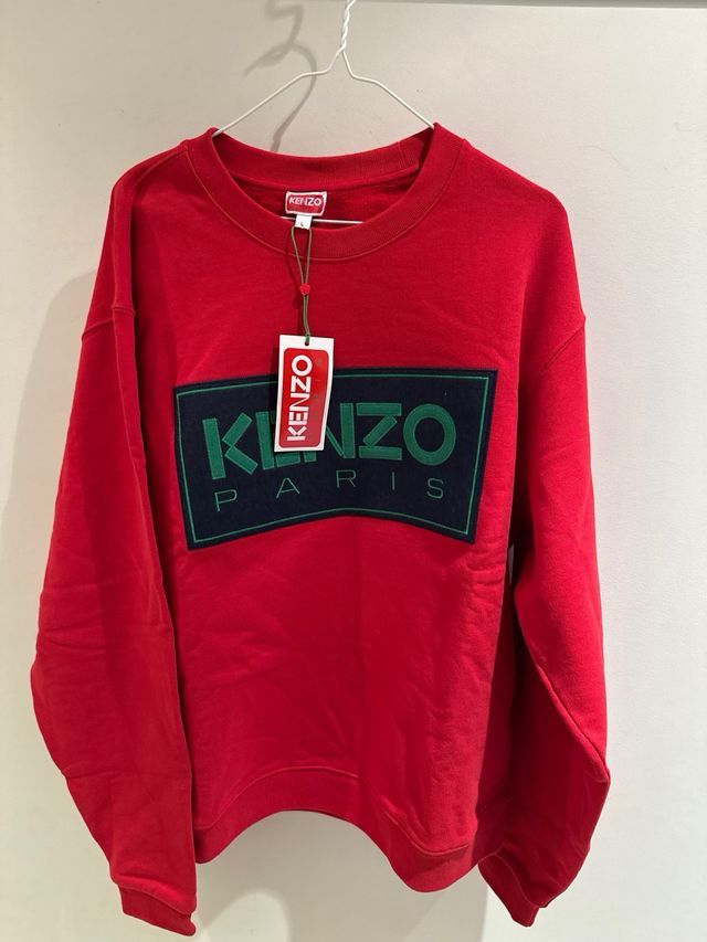 Sudadera Kenzo Roja Logo París