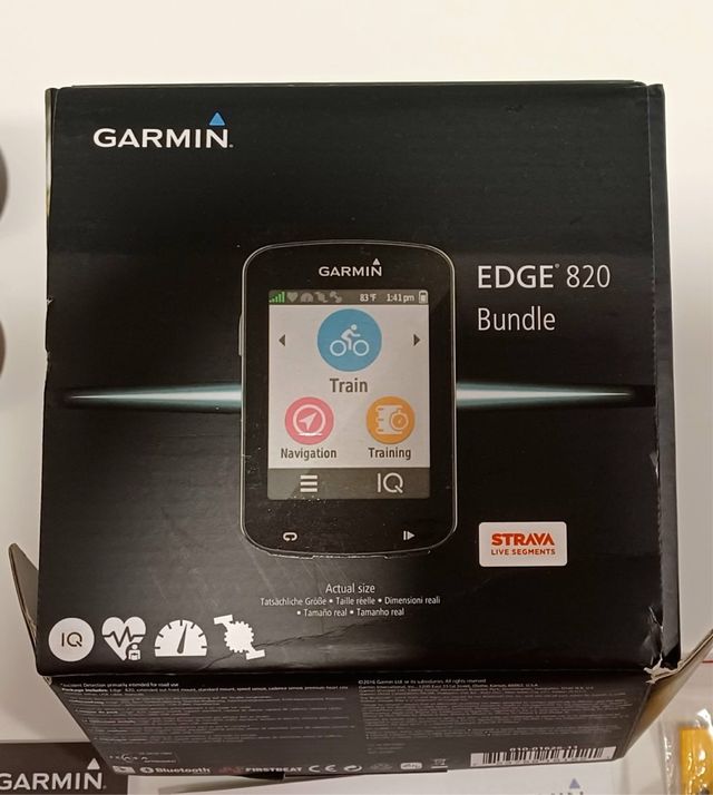 Garmin Edge 820 Bundle Caja Accesorios