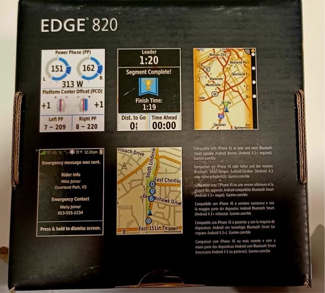 Garmin Edge 820 Bundle Caja Accesorios