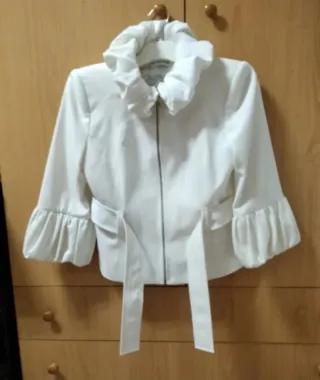 Chaqueta Zara Blanca Talla M