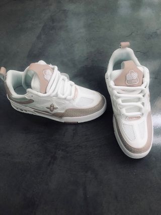 Sneakers LV Skate Beige e Bianche 43.5